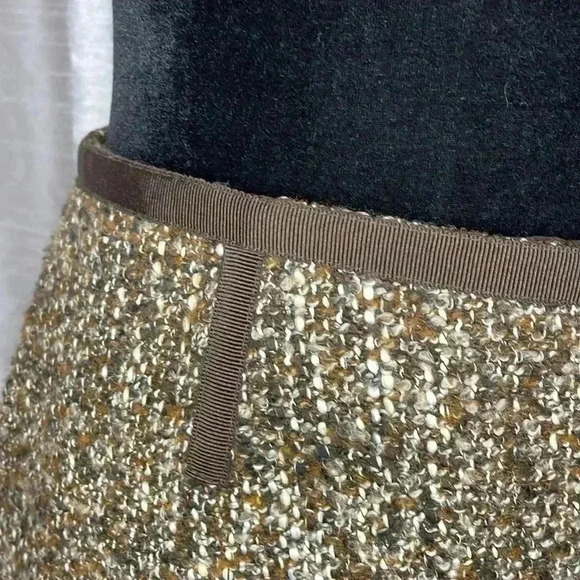 Talbots Women’s 8 Acrylic/Wool Blend Flecked Brown Tweed Pencil Skirt - Picture 6 of 8